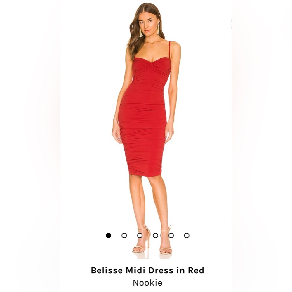 Nookie red bodycon dress M NWT